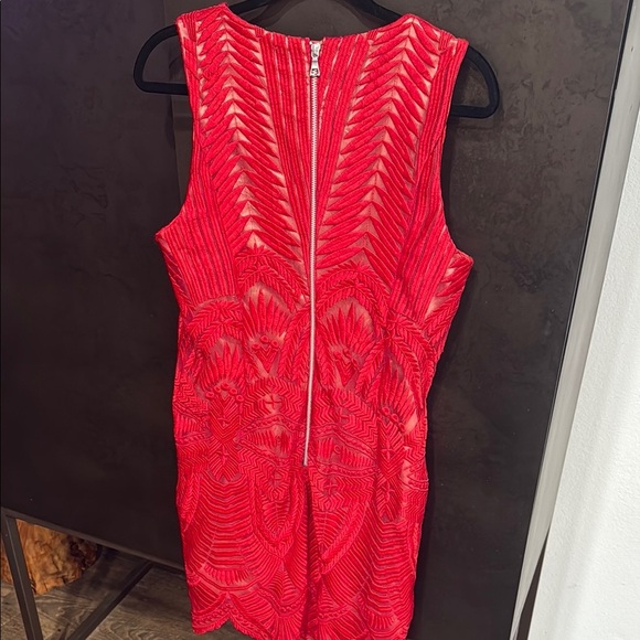 Bardot Red Sleeveless Dress - Picture 5 of 5